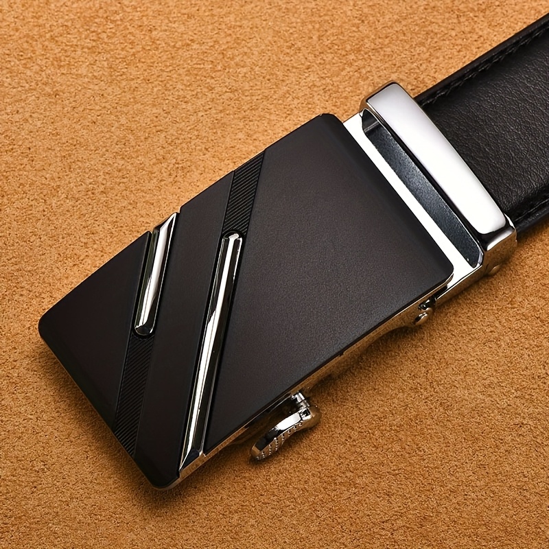 Faux Leather Belt Golden Tone Buckle